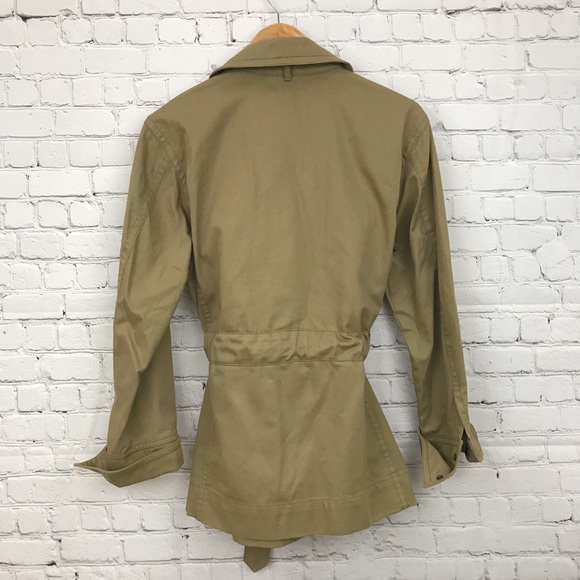 J. Crew Commodore Jacket Green Cotton Utility Coat jcrew M - Picture 3 of 5
